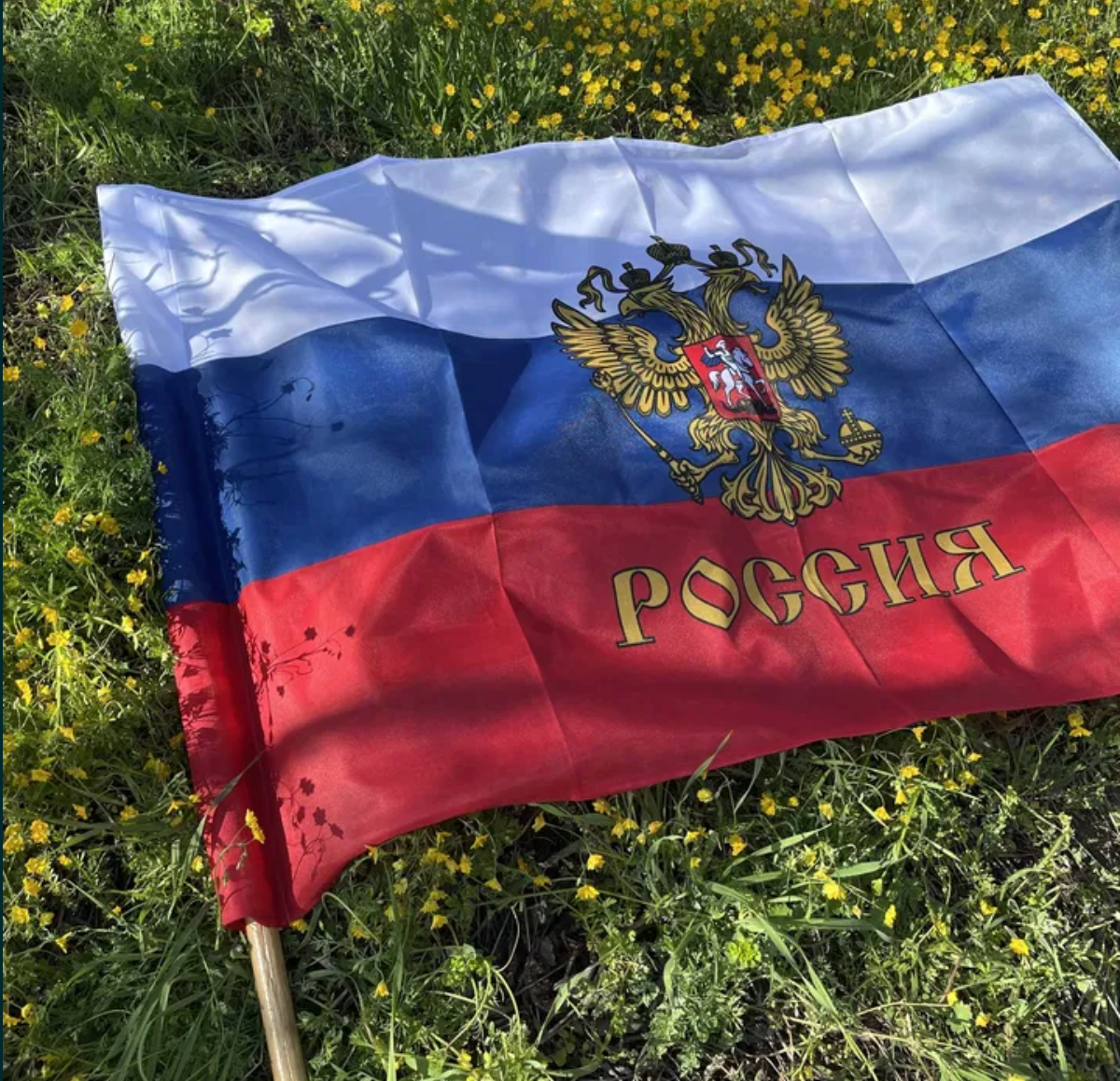 Знаме на Русия с Герб